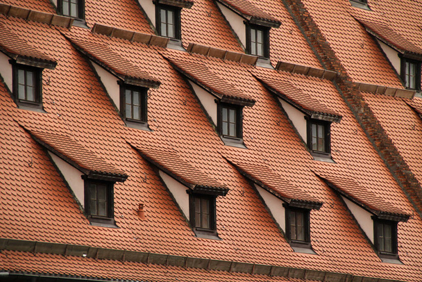 Nuremberg şehir merkezinin mimarisi. - Fotoğraf, Görsel