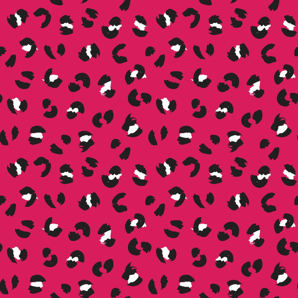 Purple Animal Leopard Seamless Pattern Background for fashion textiles, graphics and crafts - Vector, Image