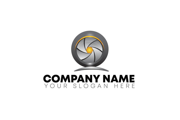 Design moderno del logo aziendale della fotocamera
 - Vettoriali, immagini