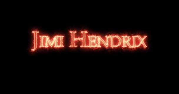 ジミ・ヘンドリックスは火で書いた。ループ - 映像、動画