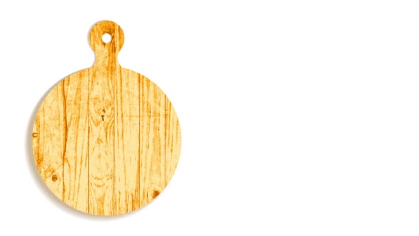 Spinning and Bouncing Elements crea ciencia de la pirografía anticuada en tablero de recortes de madera suspendido oval para contrato de asesinato de carne o bistró
 - Imágenes, Vídeo
