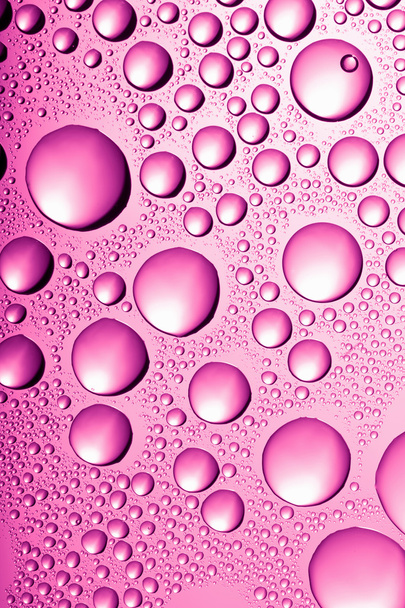 fondo gotas de agua rosa - Foto, Imagen