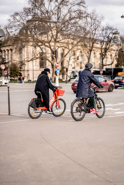 Street photos, places, people. France, Paris. March 2020 - Zdjęcie, obraz