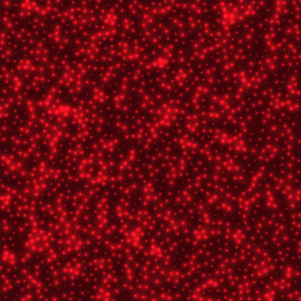 Fondo estrellado Estrellas densamente dispersas sobre fondo rojo oscuro atractiva cubierta de espacio brillante
 - Vector, imagen