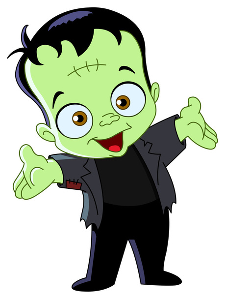 Frankenstein kid - Vektor, kép