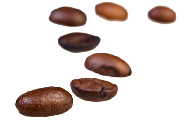 patrón de zigzag de granos de café tostados
 - Foto, Imagen