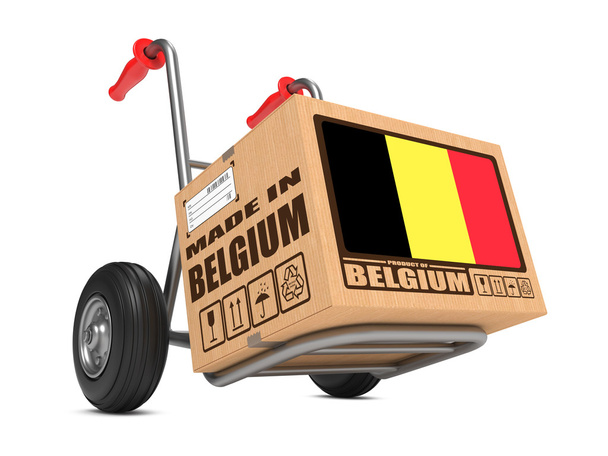 készült, Belgium - karton doboz viszont teherautó. - Fotó, kép