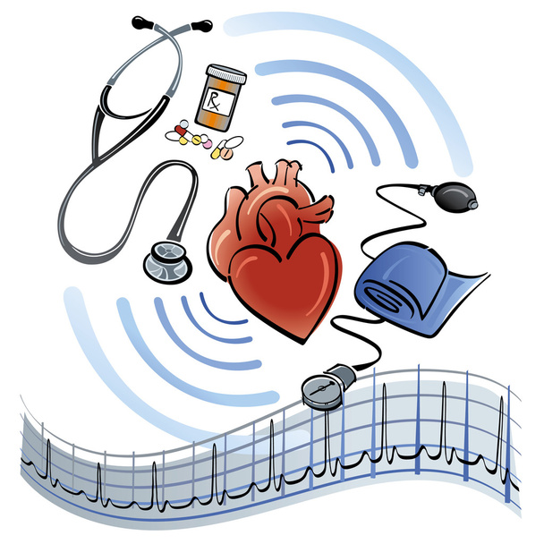 hart gezondheidszorg - Vector, afbeelding