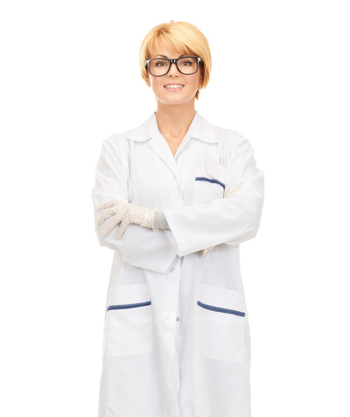 Smiling female doctor in glasses - Foto, Imagem