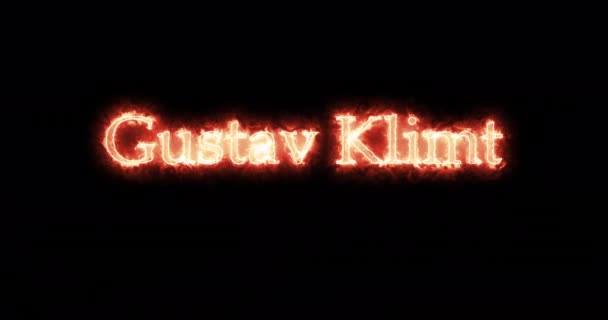 Gustav Klimt tűzzel írt. Hurok - Felvétel, videó