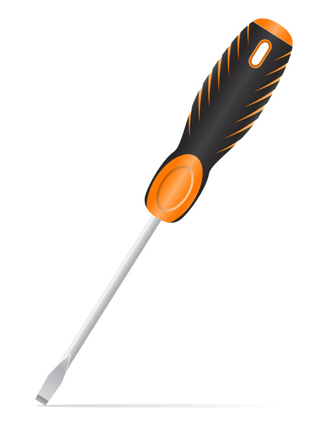 tool screwdriver flat vector illustration - Vector, Imagen