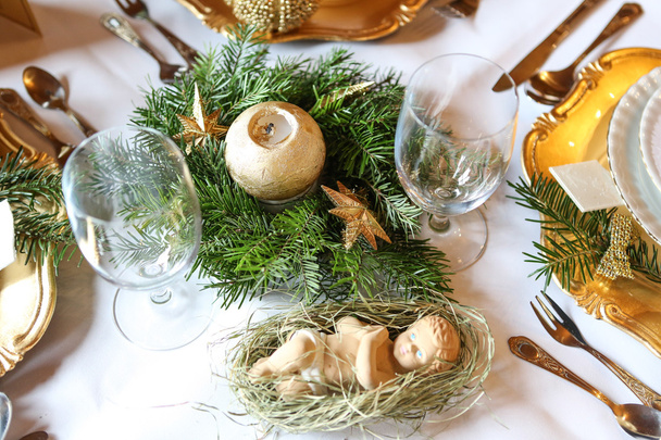 Traditional Christmas Table - Φωτογραφία, εικόνα