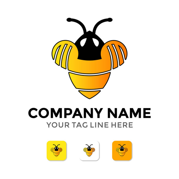 Honey Bee Humble Logo Template - Vector, Image