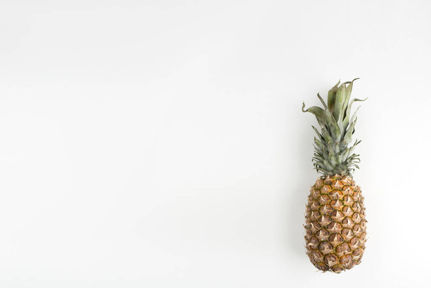 Pineapple fruit on a white background. healthy food - Photo, Image