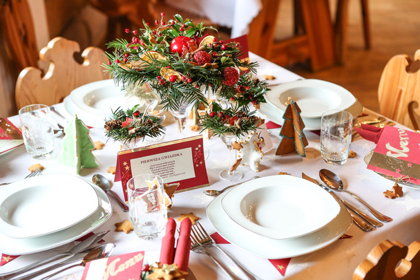 παραδοσιακό χριστουγεννιάτικο τραπέζι - Φωτογραφία, εικόνα