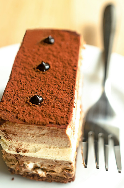 Çikolatalı mousse kek üçlü - Fotoğraf, Görsel