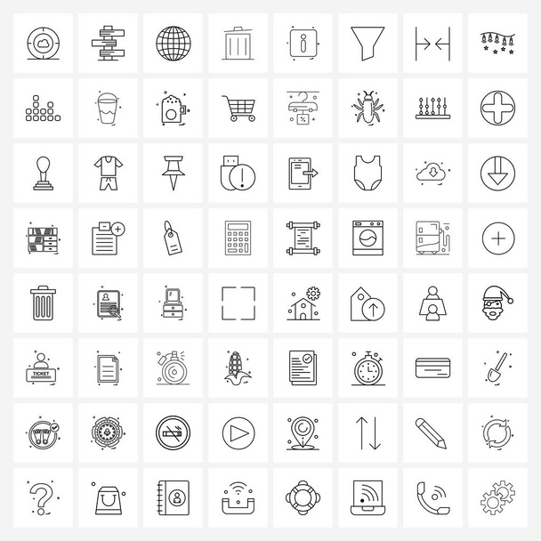 64 Универсальные иконки Pixel Perfect, i, широкий, информационный, мультимедийный Вектор
 - Вектор,изображение