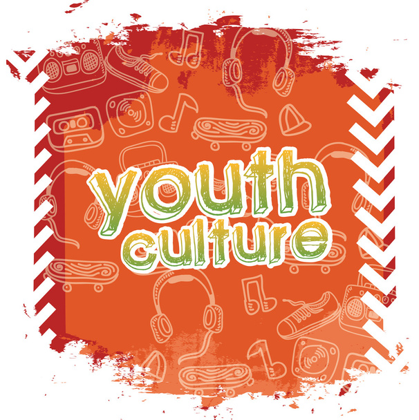 youth culture - Vector, Image