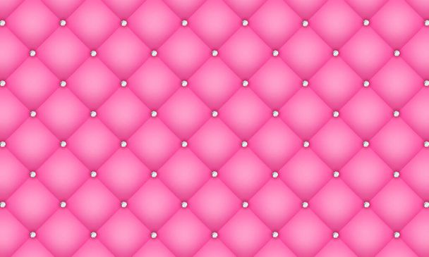 Textura rosa de lujo con diamantes
. - Vector, imagen