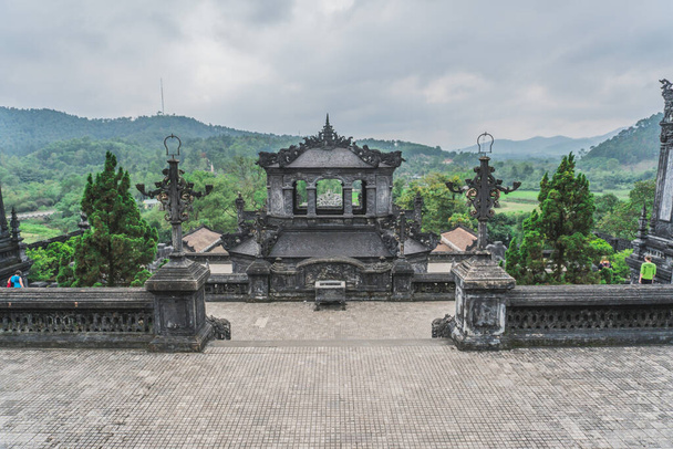 Khai Dinh Tomb emperor in Hue, Vietnam. A UNESCO World Heritage Site. - Photo, Image
