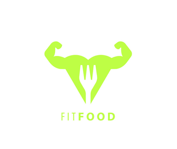 sinal de design do logotipo FitFood
 - Vetor, Imagem