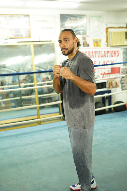 Boxer Keith "One Time" Thurman during a press event at his Gym before his fight with Manny Pacquiao  in St Petersburg Florida on Wednesday July 10.  Photo Credit:  Marty Jean-Louis - Photo, Image