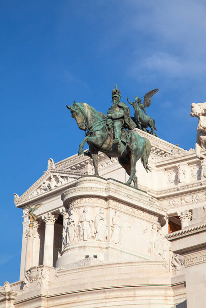 Famous "Altare della Patria" in Rome, Italy - Zdjęcie, obraz