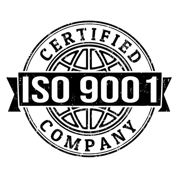 Certifikované razítko ISO 9001 - Vektor, obrázek