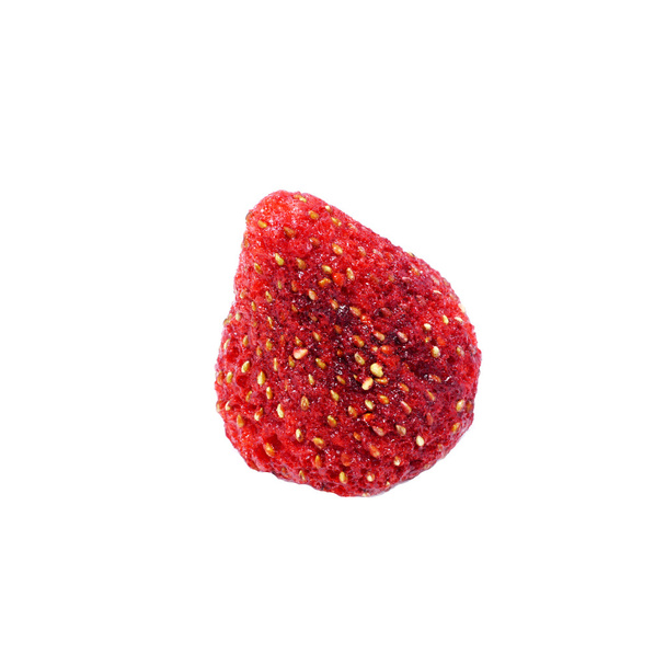 Crispy Strawberry on white background. - Photo, Image