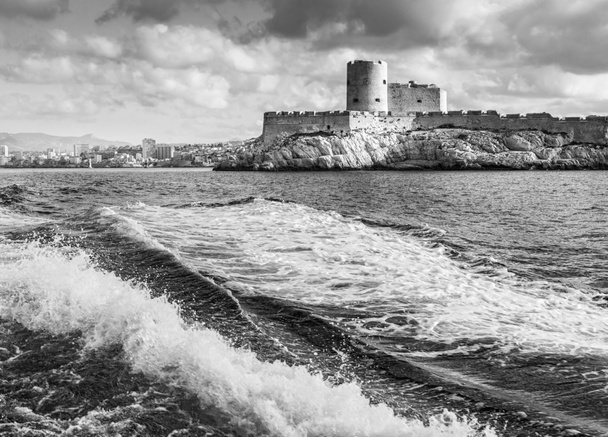 view of the Chateau d'If in marseille - Foto, afbeelding