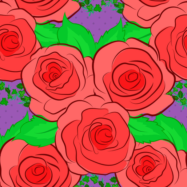 Kleur naadloze bloemen vector patroon  - Vector, afbeelding