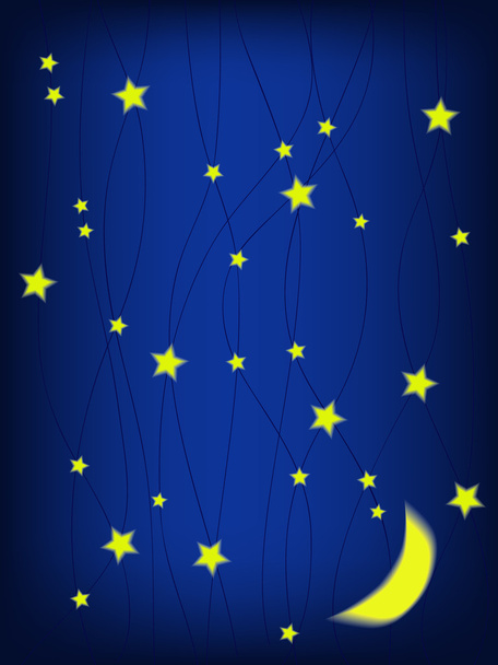 night sky - Vector, afbeelding