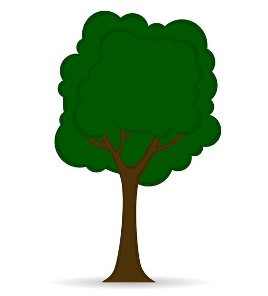 Tree icon isolated on white background - Vetor, Imagem