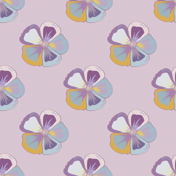 Color seamless floral vector pattern  - Вектор, зображення