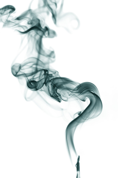 Blue smoke shapes - Foto, Imagen