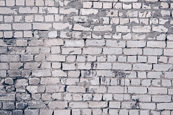 brick wall, old grunge background, copy space - Foto, afbeelding