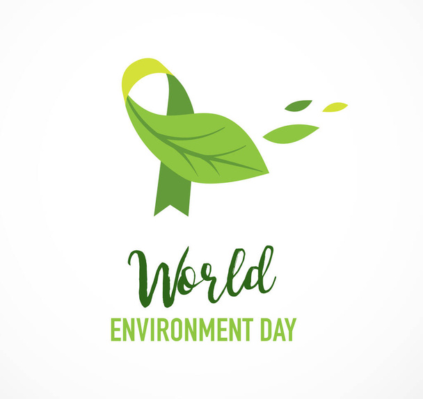 Wereld Milieu dag, ga groen concept ontwerp. Vectorillustratie - Vector, afbeelding
