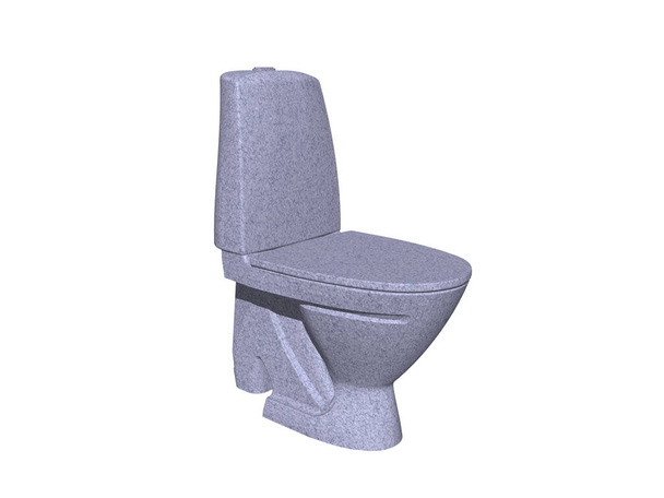 Toilettes avec siège et citerne
 - Photo, image