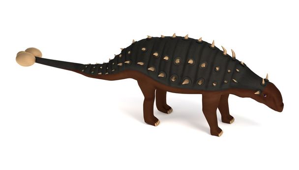 realistische 3D-Darstellung von Euplocephalus - Foto, Bild