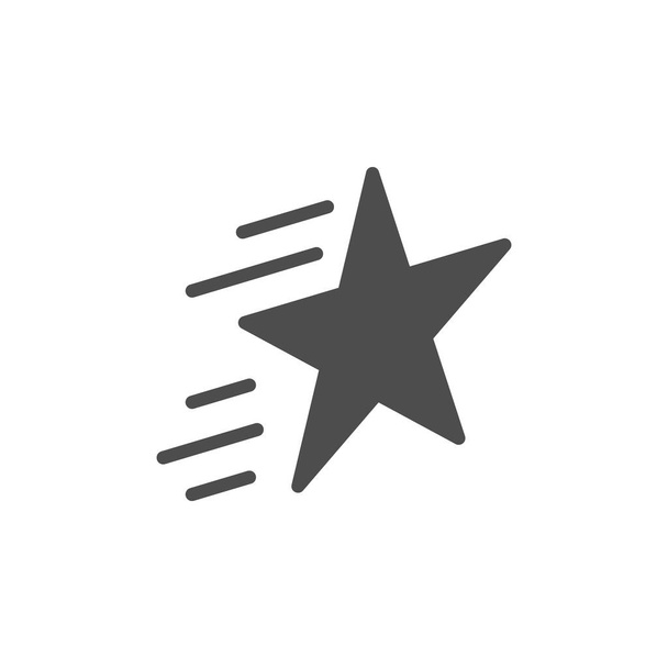 Icono de glifo estrella y signo de brillo
 - Vector, Imagen
