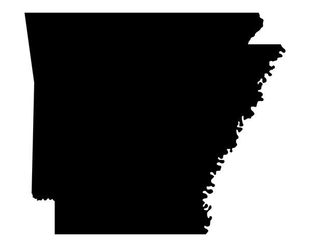 La carte de Arkansas
 - Vecteur, image
