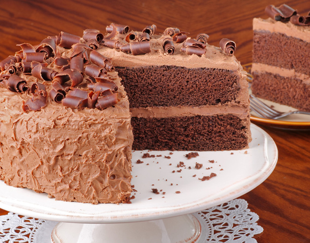 Sliced Chocolate Cake - Foto, Bild