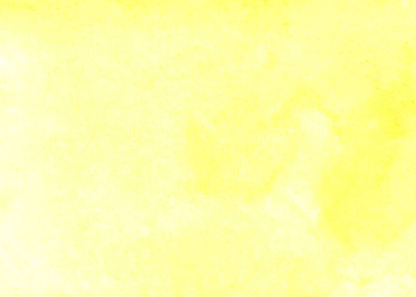 Fondo de acuarela amarillo - pinturas de acuarela sobre un papel de textura áspera
. - Foto, imagen