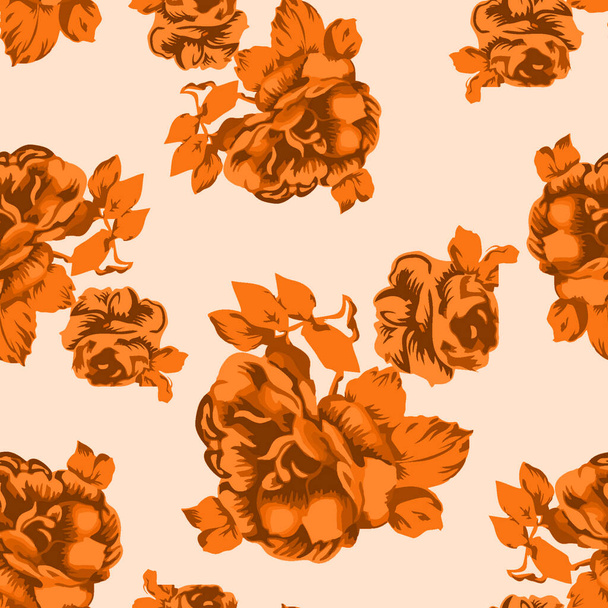naadloze bloem patroon met achtergrond.mooie naadloze patroon.allover design.seamless vintage patroon - Foto, afbeelding