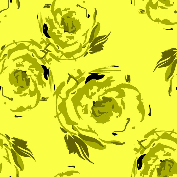 seamless flower pattern with background.beautiful seamless pattern.allover design.seamless vintage pattern - Photo, image