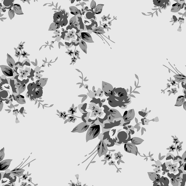 seamless flower pattern with background.beautiful seamless pattern.allover design.seamless vintage pattern - Foto, afbeelding