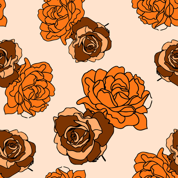 seamless flower pattern with background.beautiful seamless pattern.allover design.seamless vintage pattern - Photo, Image
