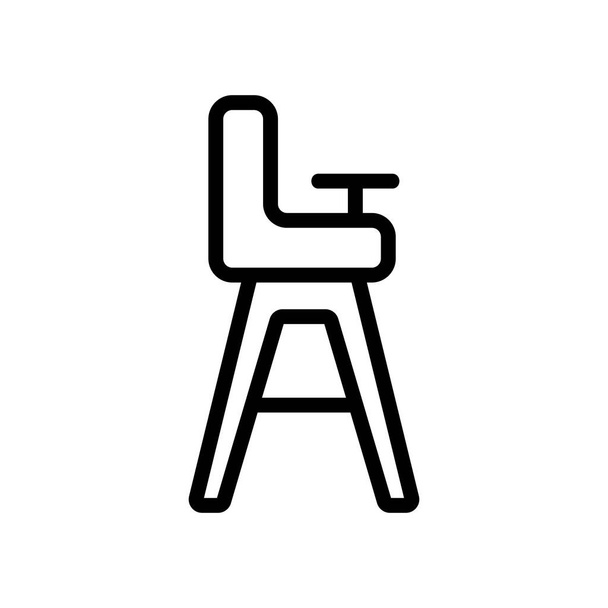 класичний вид збоку значок стільця для престарілих. класичний вид збоку знак стільця для престарілих. ізольована символьна ілюстрація контуру
 - Вектор, зображення