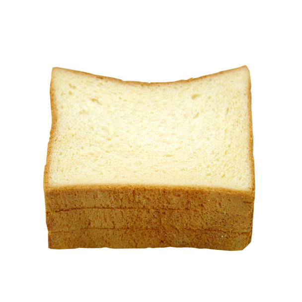 Miel de pan en rodajas aislada sobre fondo blanco
 - Foto, imagen