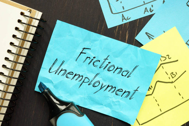 Frictional Ανεργία φαίνεται στην εννοιολογική φωτογραφία των επιχειρήσεων - Φωτογραφία, εικόνα